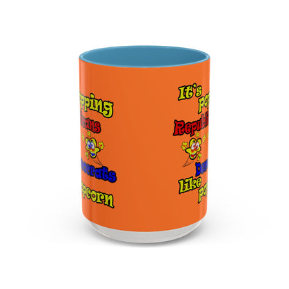 popping like popcorn - Accent Mug (crusta)