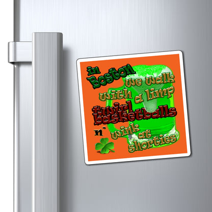 celtics logo - Magnets - (orange)