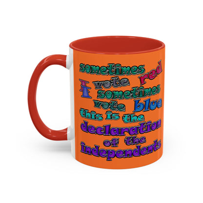 declaration of the independents - Accent Mug (crusta)