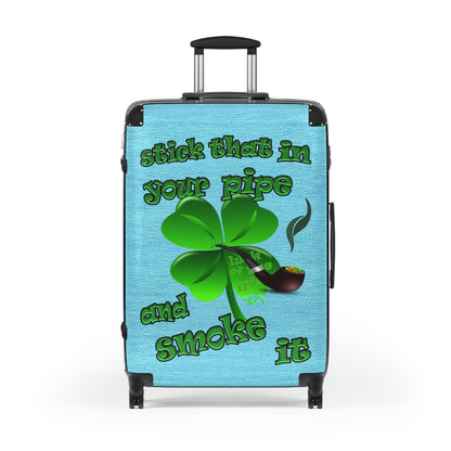 stick that in your pipe and smoke it - Suitcase (faded blue)