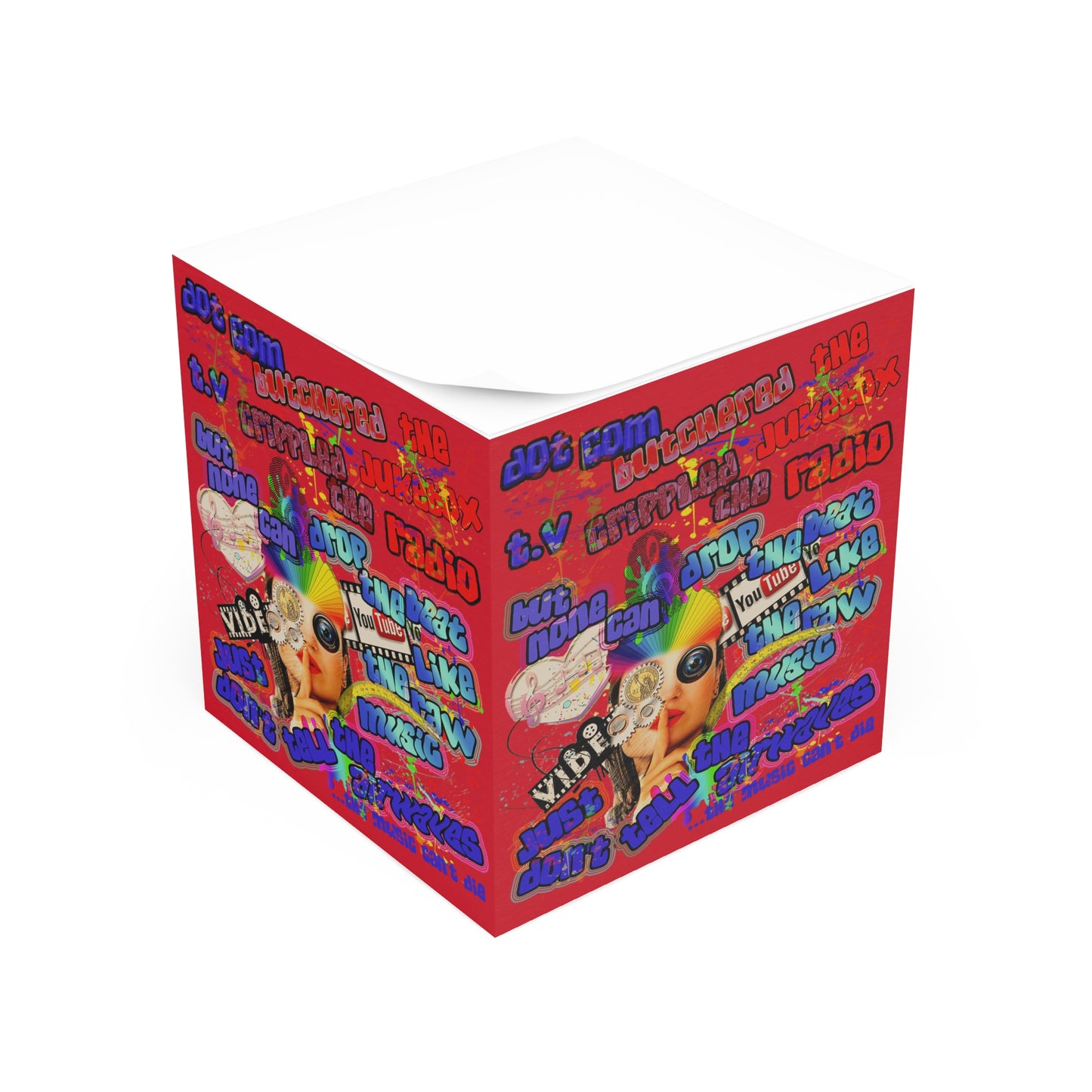 drop the beat - note cube (dark red)