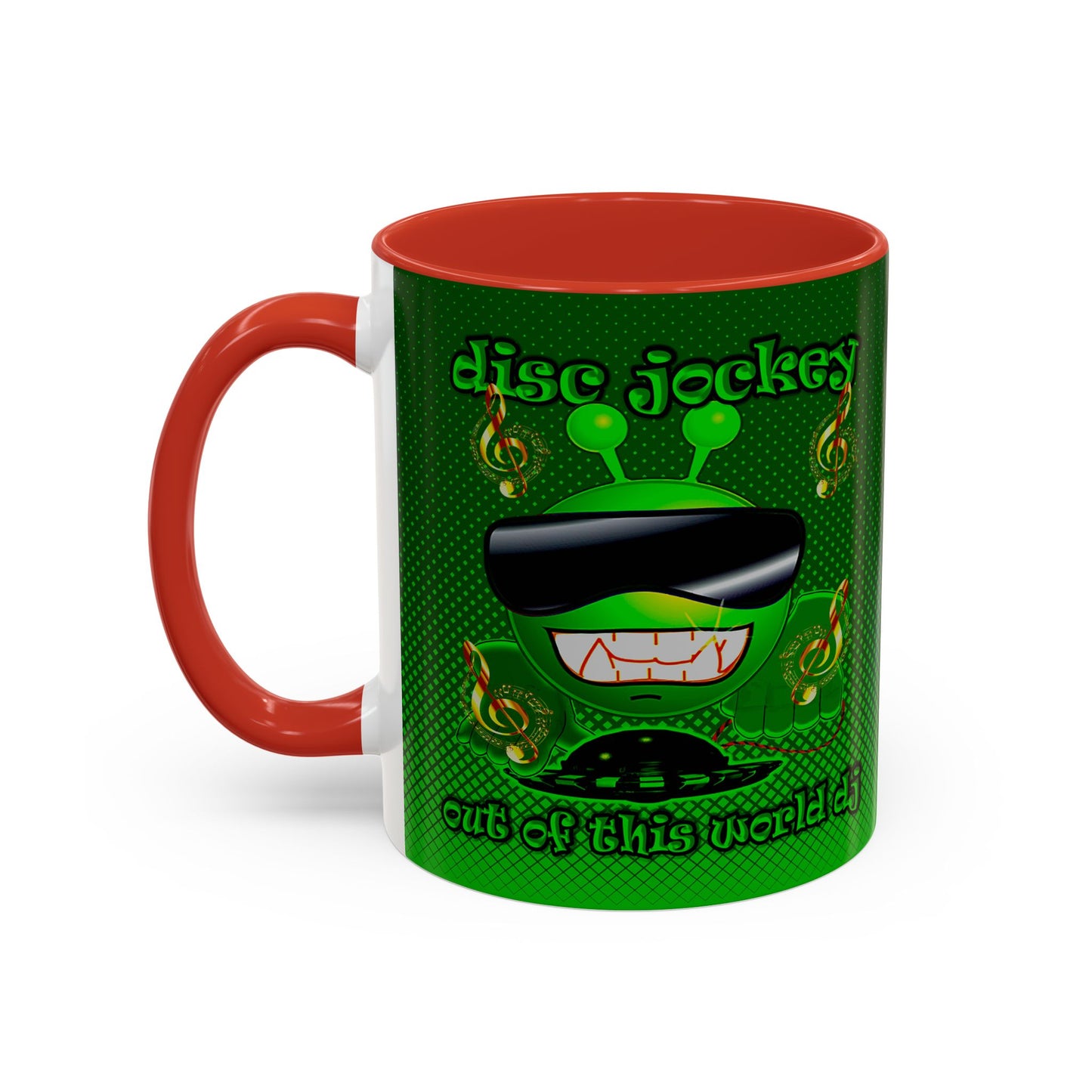 disc jockey - Accent Mug (logo green)