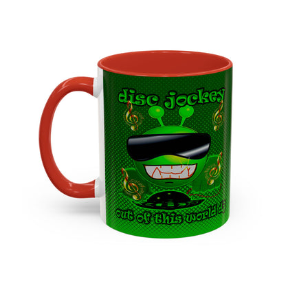 disc jockey - Accent Mug (logo green)