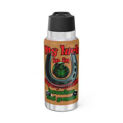 my luck - Gator Tumbler, 32oz (light brown)