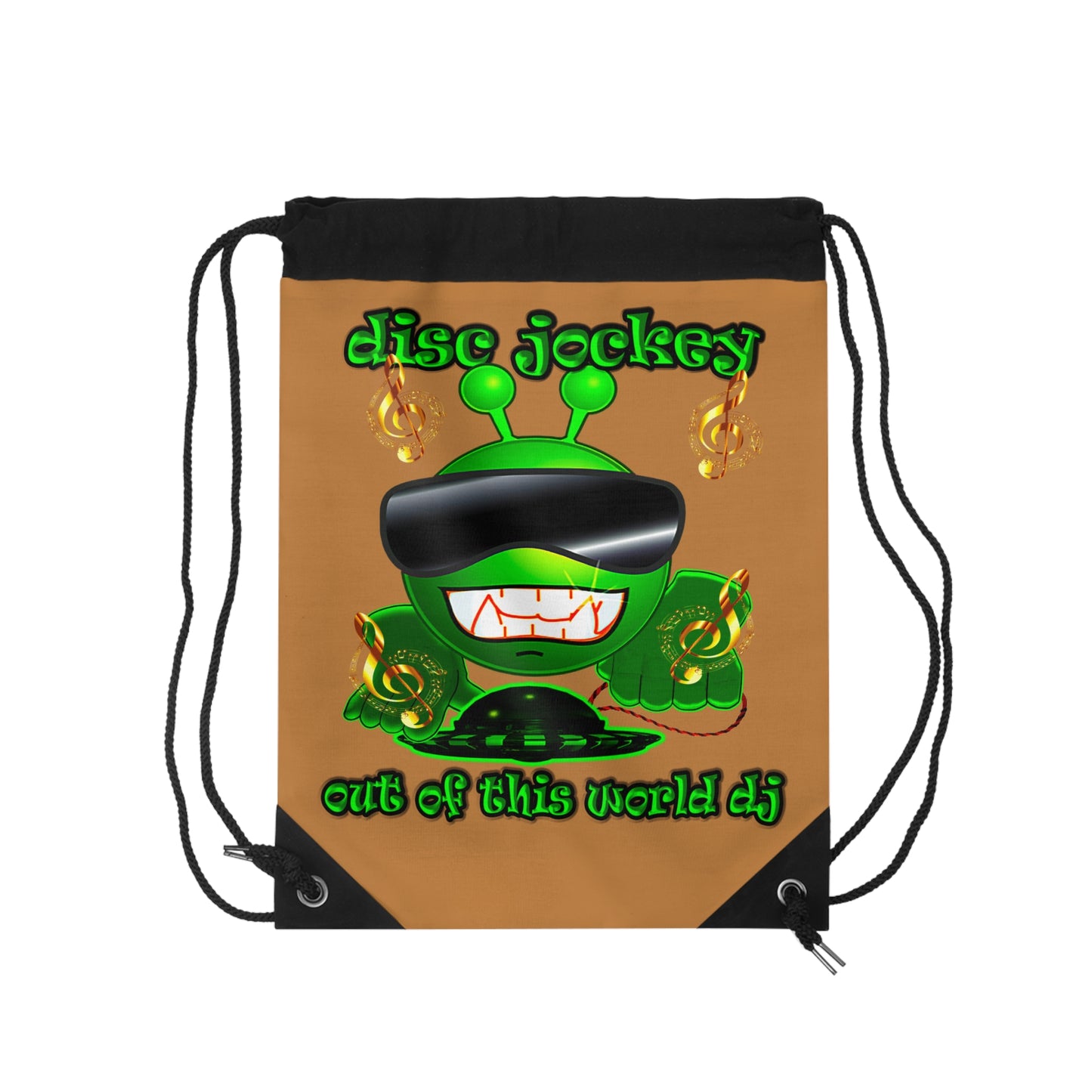 disc jockey - Drawstring Bag (light brown)