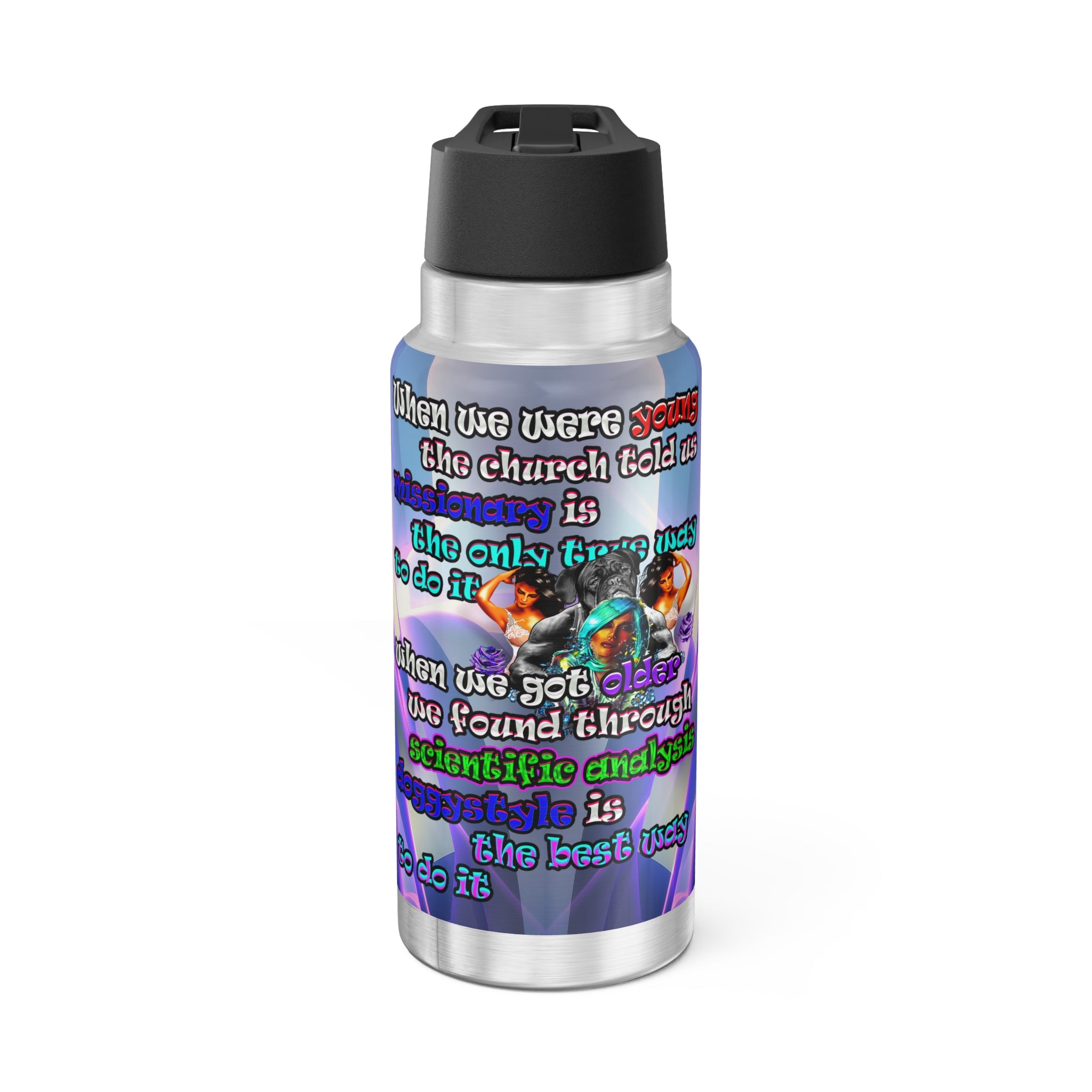 doggystyle - Gator Tumbler, 32oz  (grey-pink wave)
