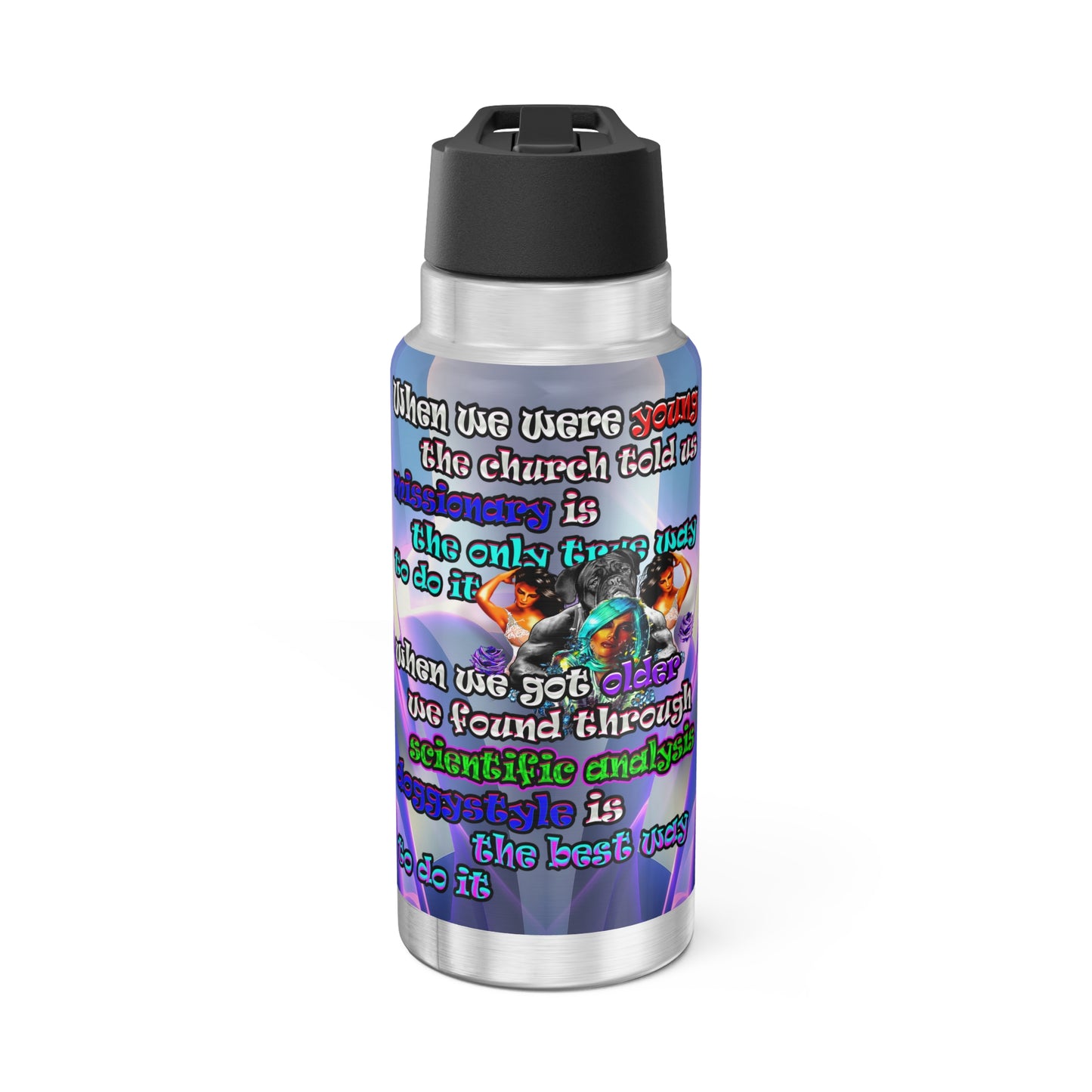 doggystyle - Gator Tumbler, 32oz  (grey-pink wave)