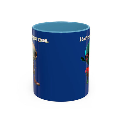 I don't care that your grey - Accent Mug (dark blue)