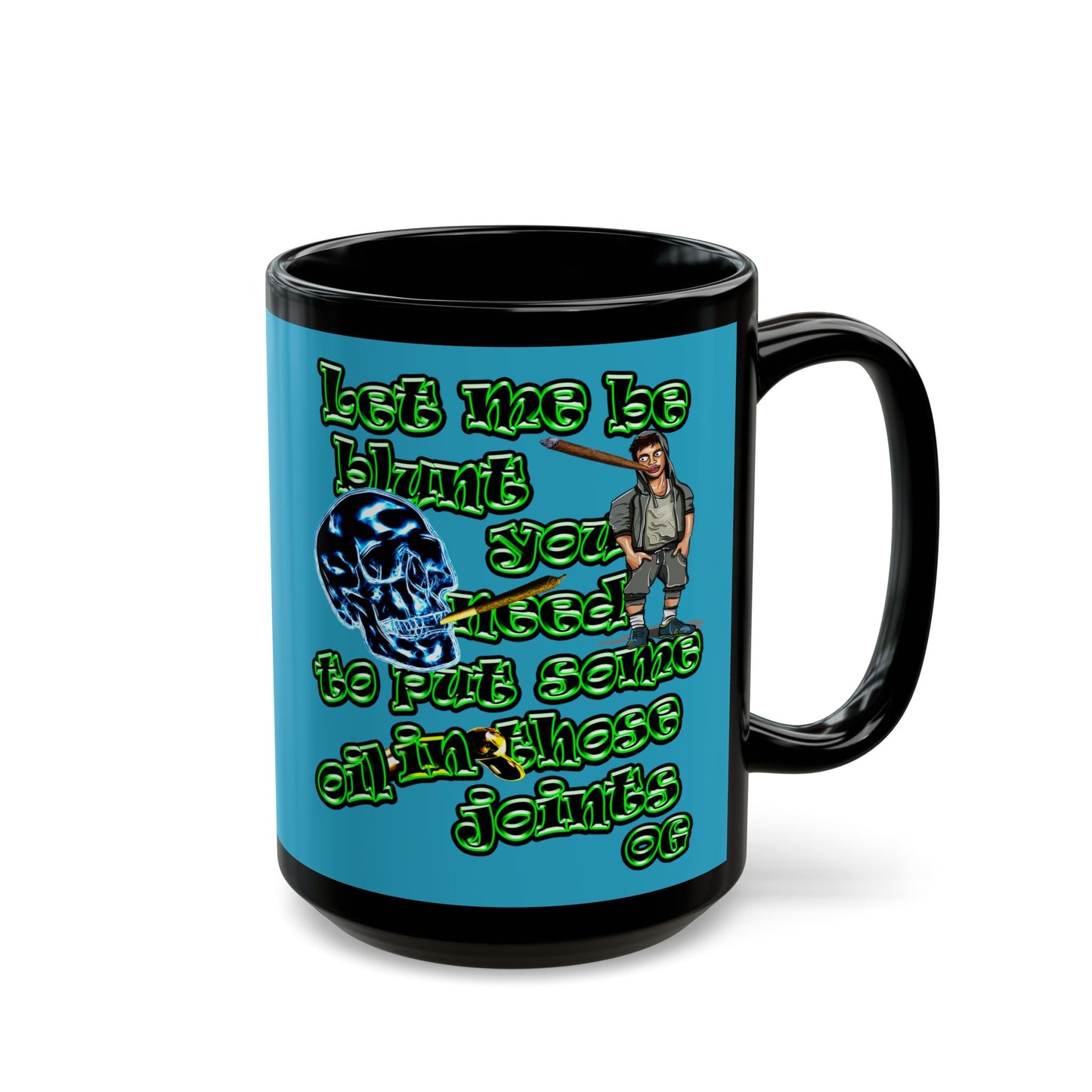 og - Black Mug (turquoise)
