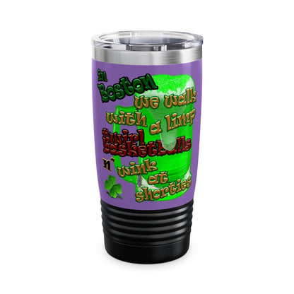 celtics logo - Ringneck Tumbler, 20oz (light purple)