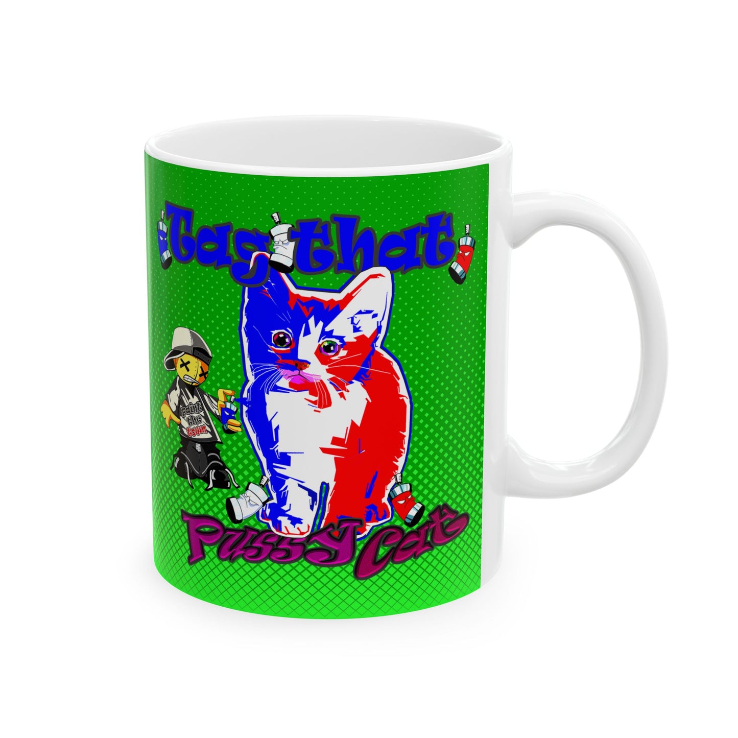 tag that - White Mug (logo green)