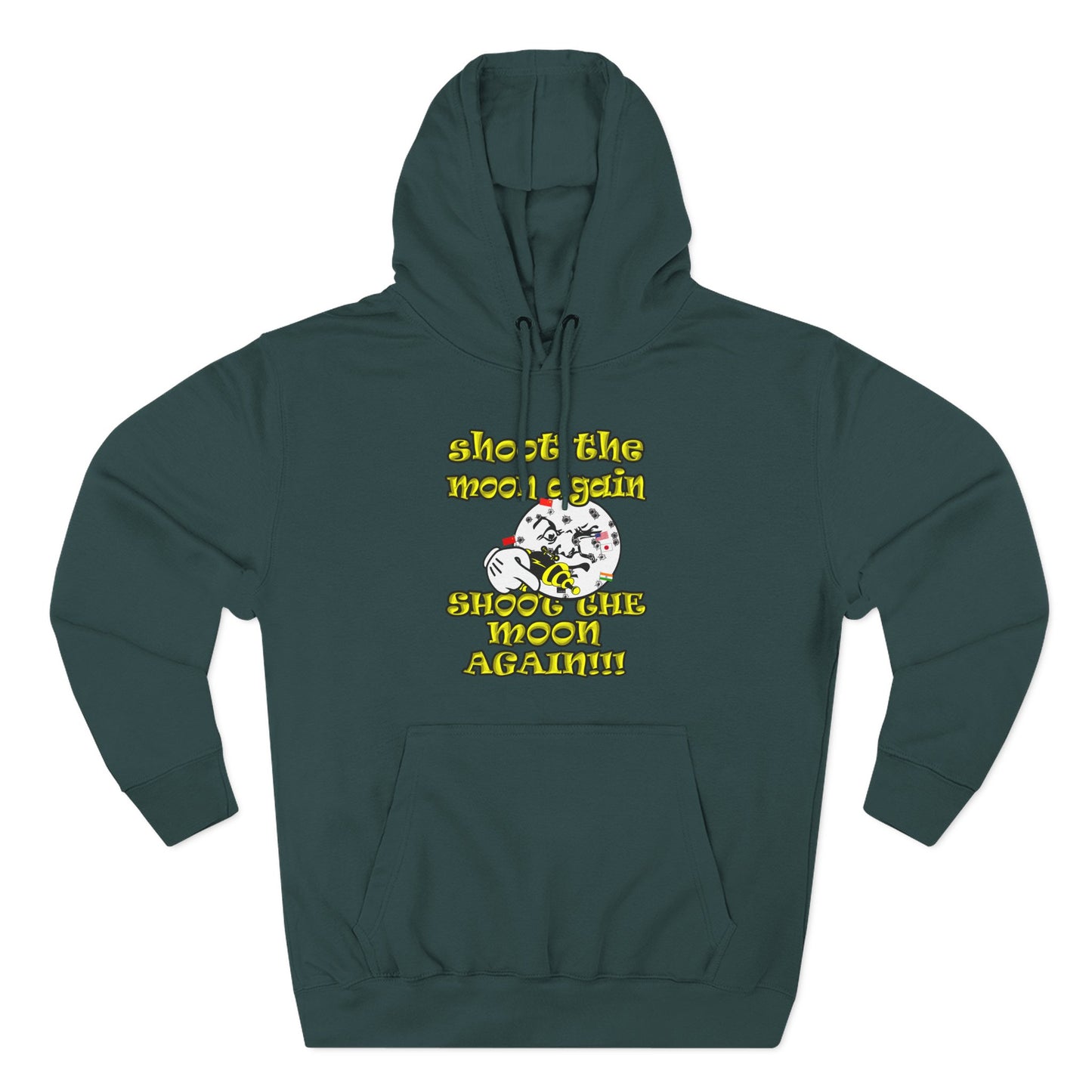 shoot the moon again - Three-Panel Fleece Hoodie