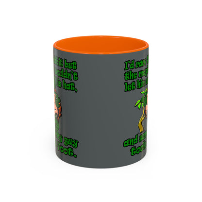 turtle race - Accent Mug (dark grey)