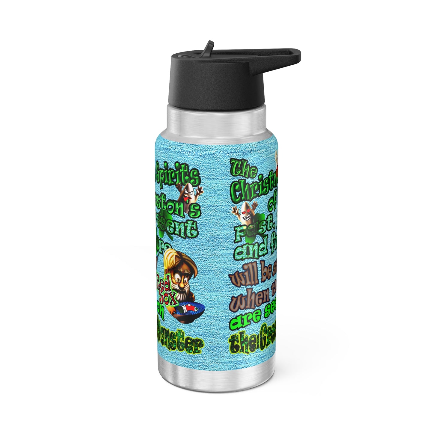 christmas spirits of boston - Gator Tumbler, 32oz  (faded blue)