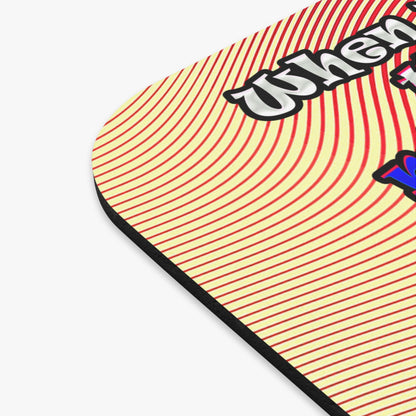 doggystyle - Mouse Pad (Rectangle) (yellow-orange wave)