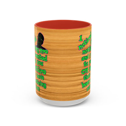 noticed you noticing - Accent Mug (butterscotch wood finish)
