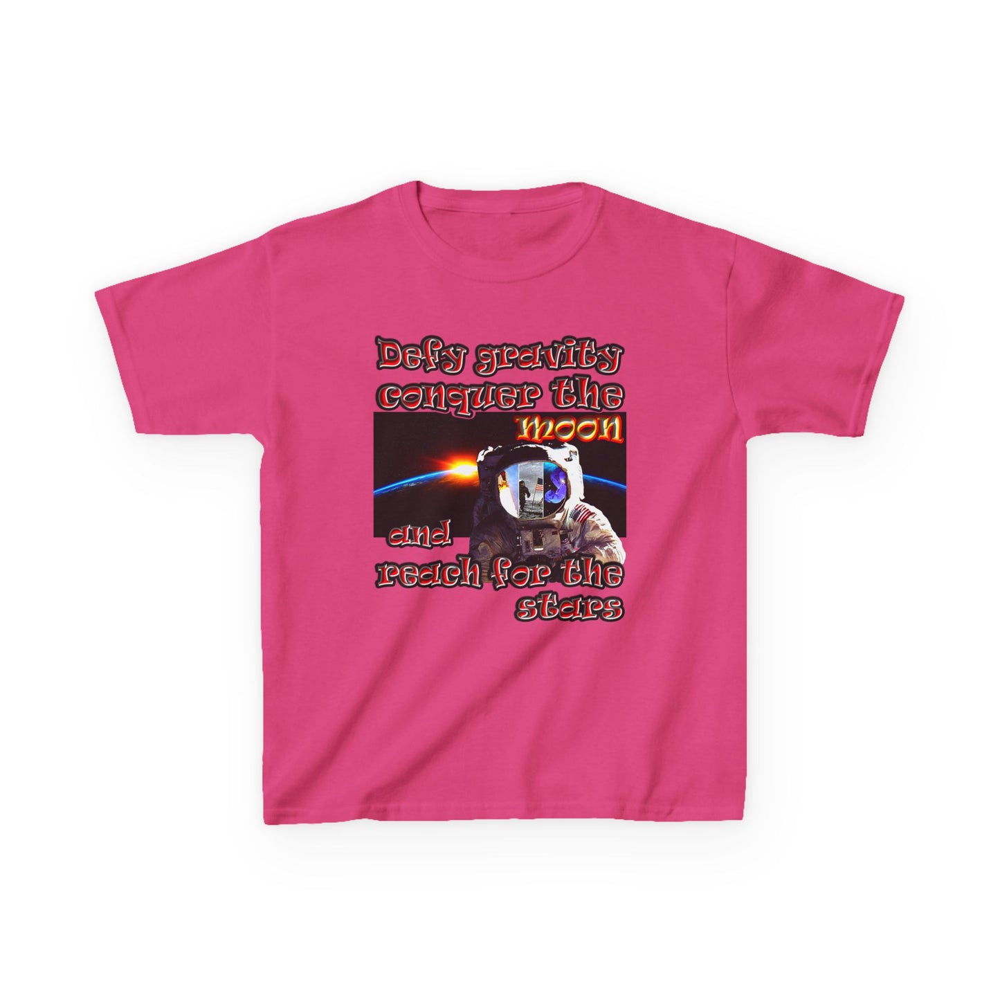 defy conquer reach - Kids Heavy Cotton™ Tee