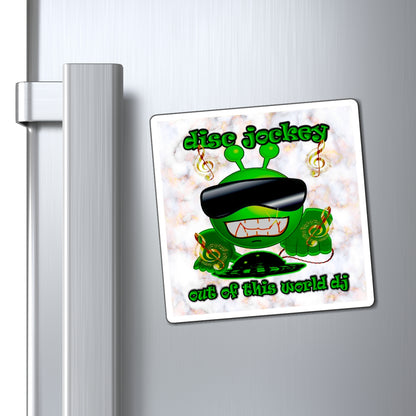 disc jockey - Magnets - (white marble)