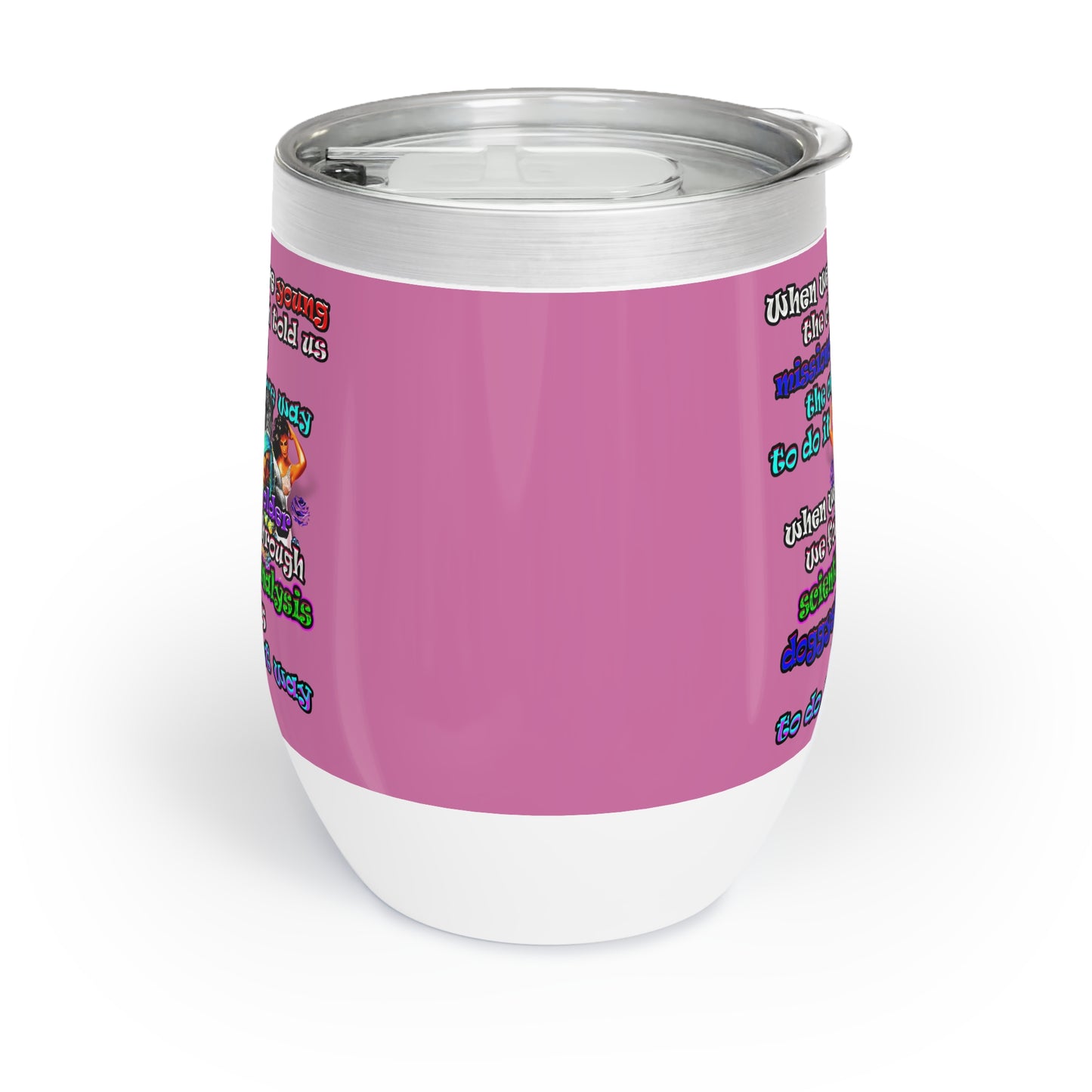 doggystyle - Chill Wine Tumbler (light pink)