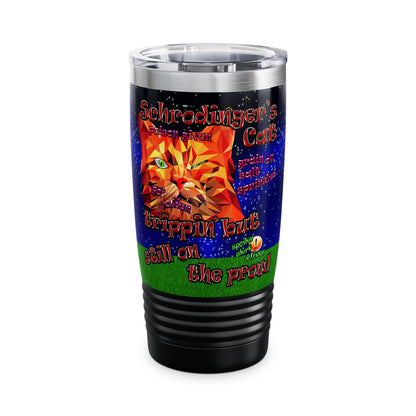 schrodinger's cat - Ringneck Tumbler, 20oz ('snoops' background)