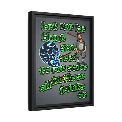 og - framed canvas art (grey-light grey)