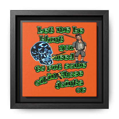 og - framed canvas art (orange)
