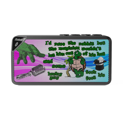 turtle race - Jabba Bluetooth Speaker (light blue-pink wave)