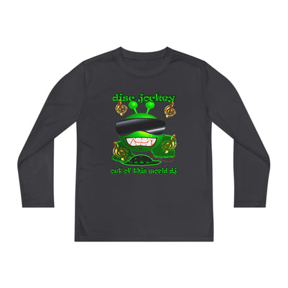 disc jockey - Youth Long Sleeve Competitor Tee