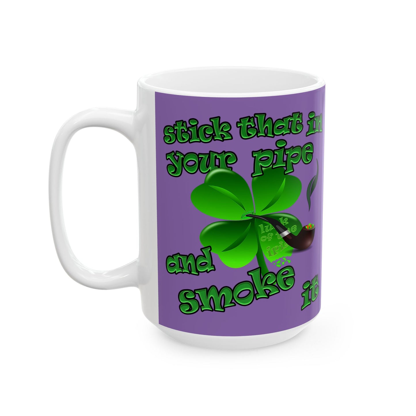 celtics logo - White Mug (light purple)