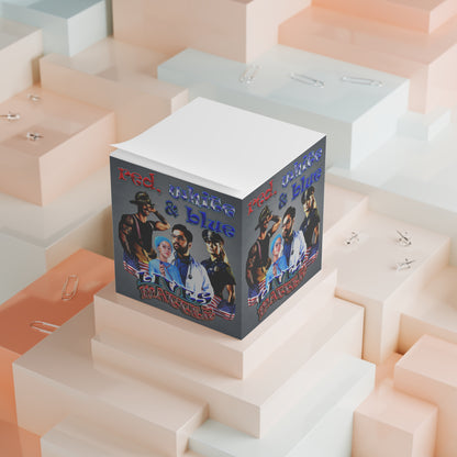 rw&b lives matter - note cube (grey-light grey)