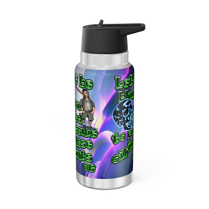 og - Gator Tumbler, 32oz  (grey-pink wave)