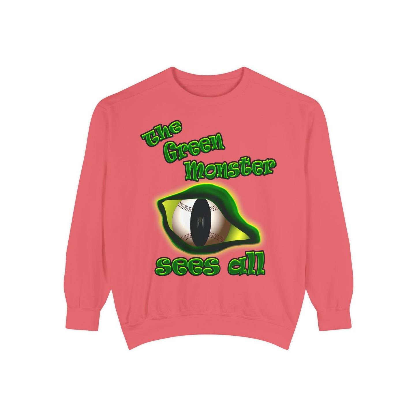 green monster - Unisex Garment-Dyed Sweatshirt