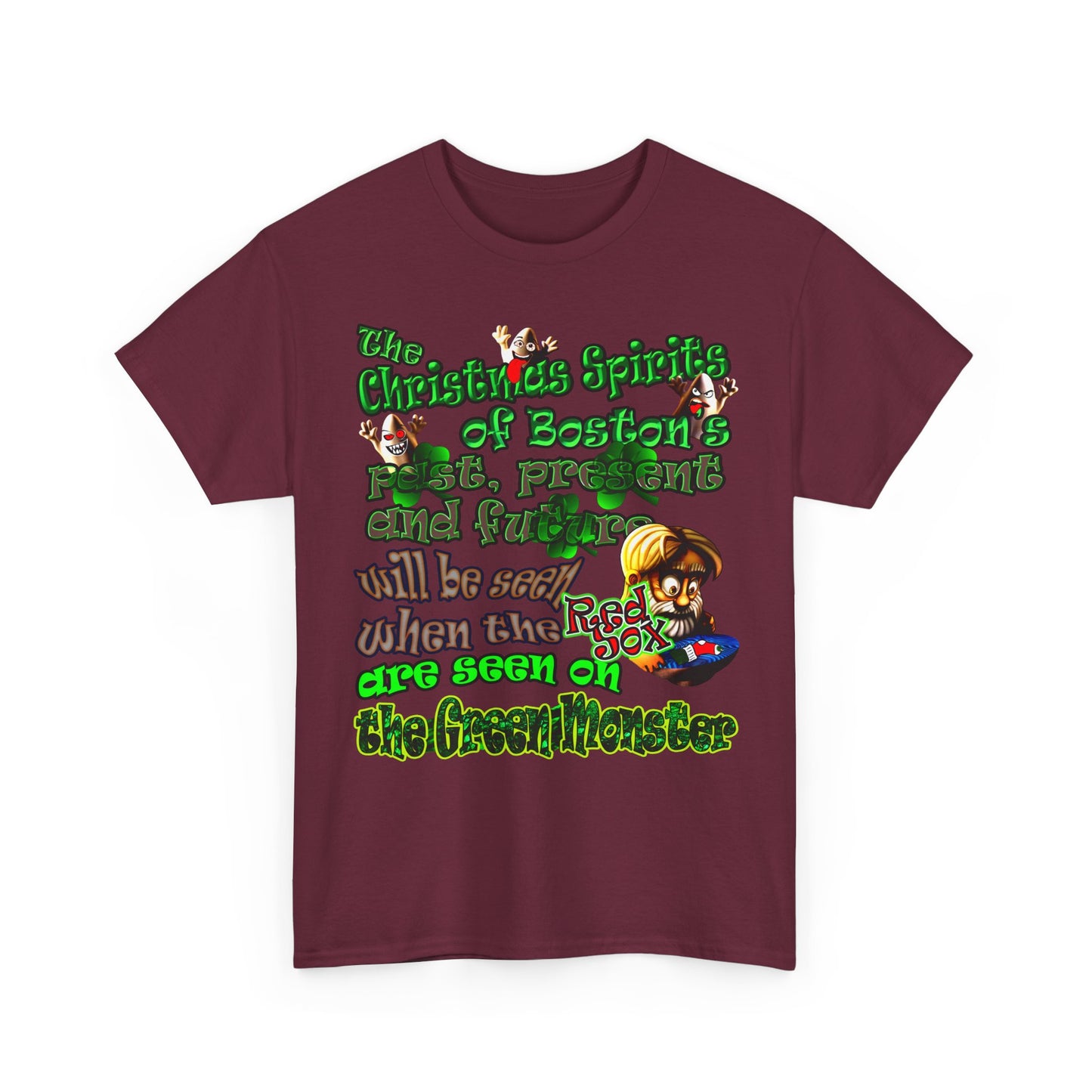 christmas spirits of boston - Unisex Heavy Cotton Tee