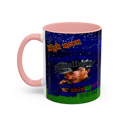 high noon - Accent Mug ('snoops' background)