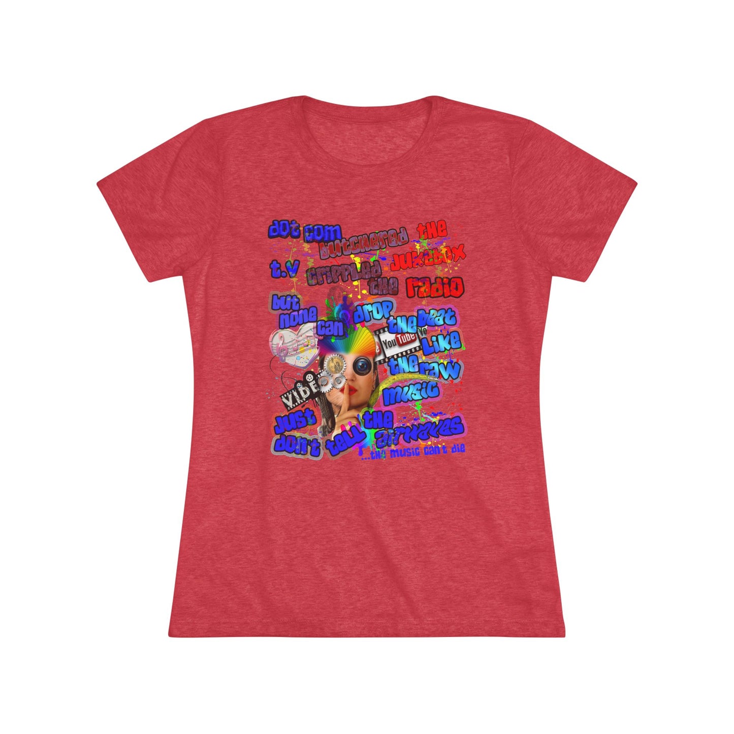 drop the beat - Women's Triblend Tee