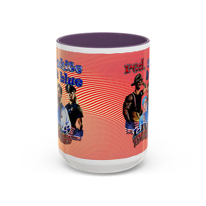 rw&b lives matter - Accent Mug (yellow-orange wave)