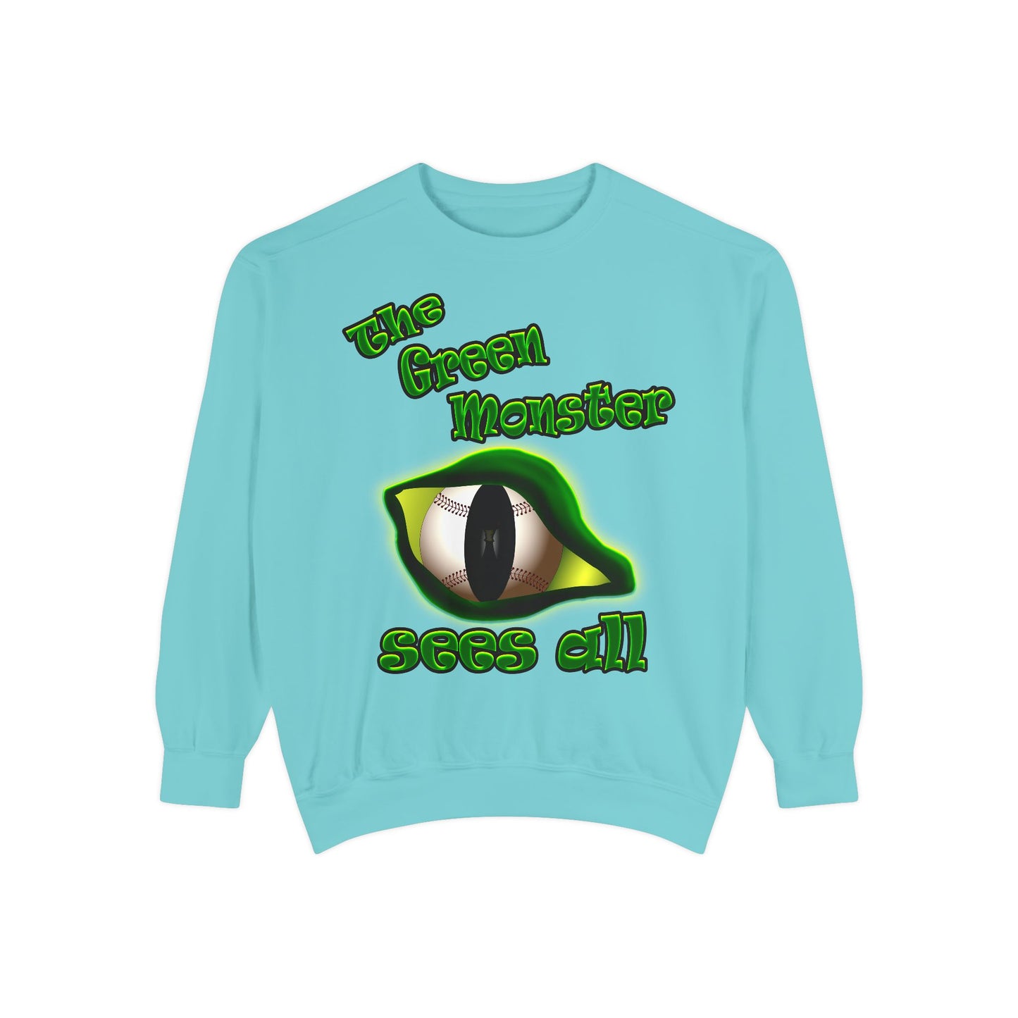 green monster - Unisex Garment-Dyed Sweatshirt