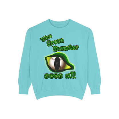 green monster - Unisex Garment-Dyed Sweatshirt