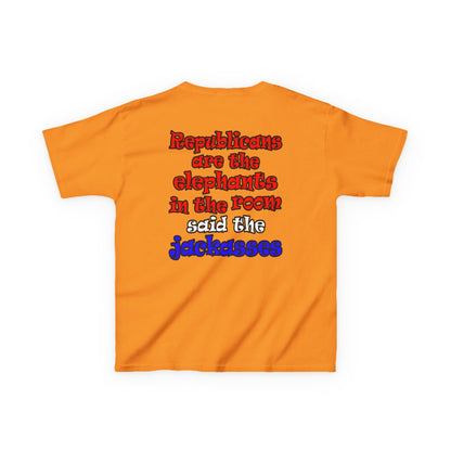 donkeys and elephants - Kids Heavy Cotton™ Tee