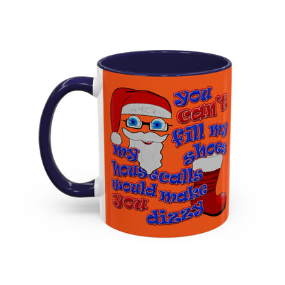 santa's shoes - Accent Mug (orange)