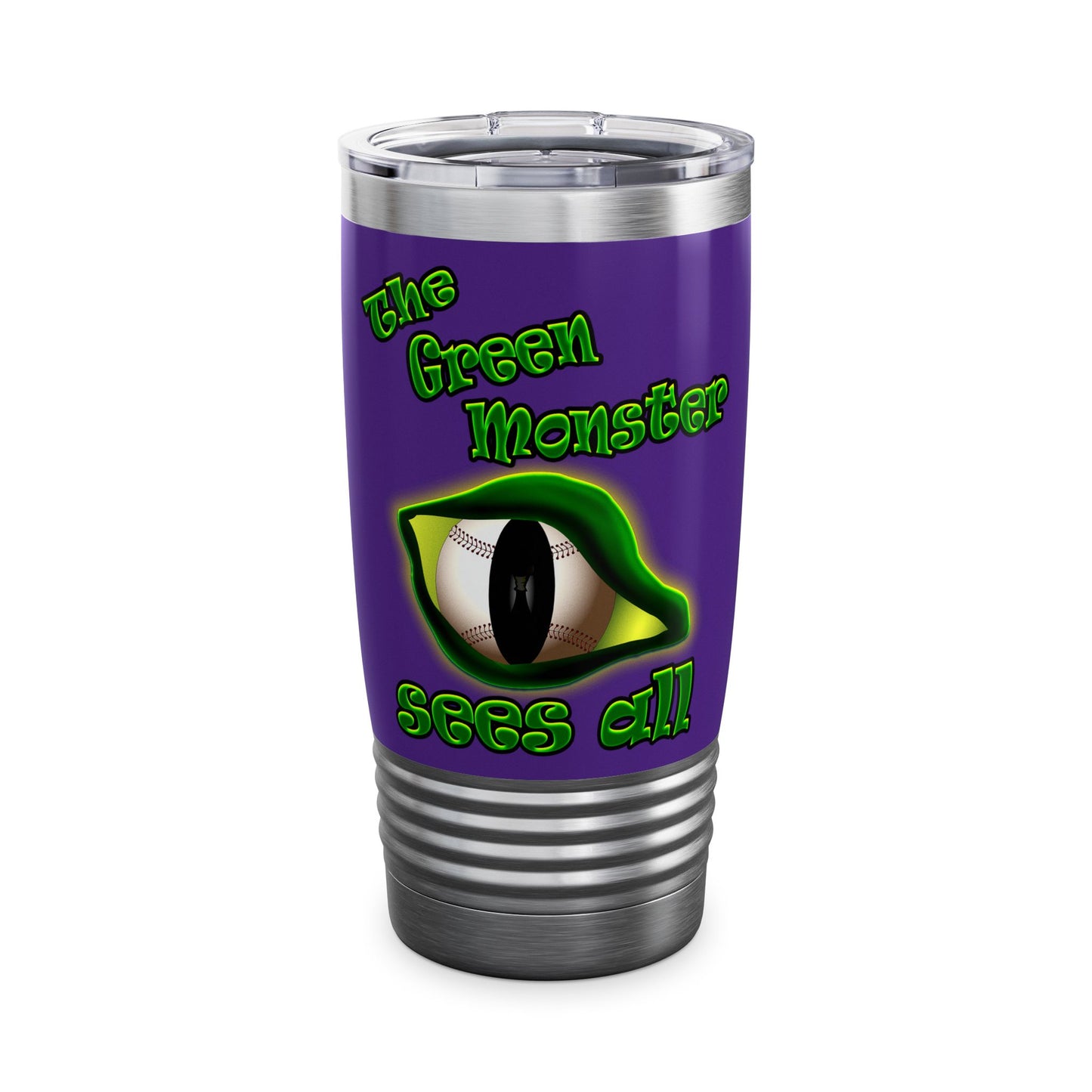green monster - Ringneck Tumbler, 20oz (purple)