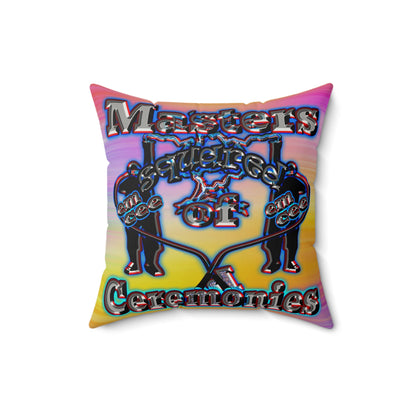 em cee squared - Faux Suede Square Pillow - (color blur)