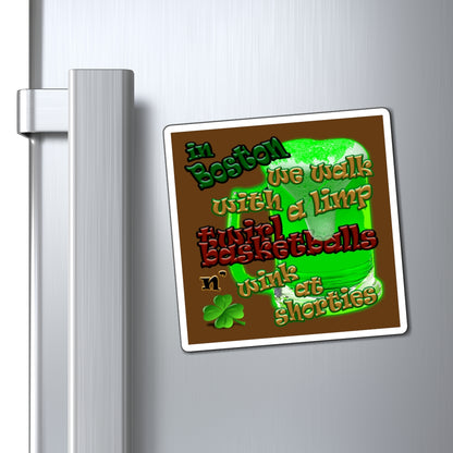 celtics logo - Magnets - (brown)