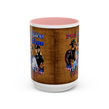 rw&b lives matter - Accent Mug (brown papyrus)