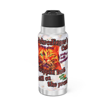 schrodinger's cat - Gator Tumbler, 32oz  (white marble)