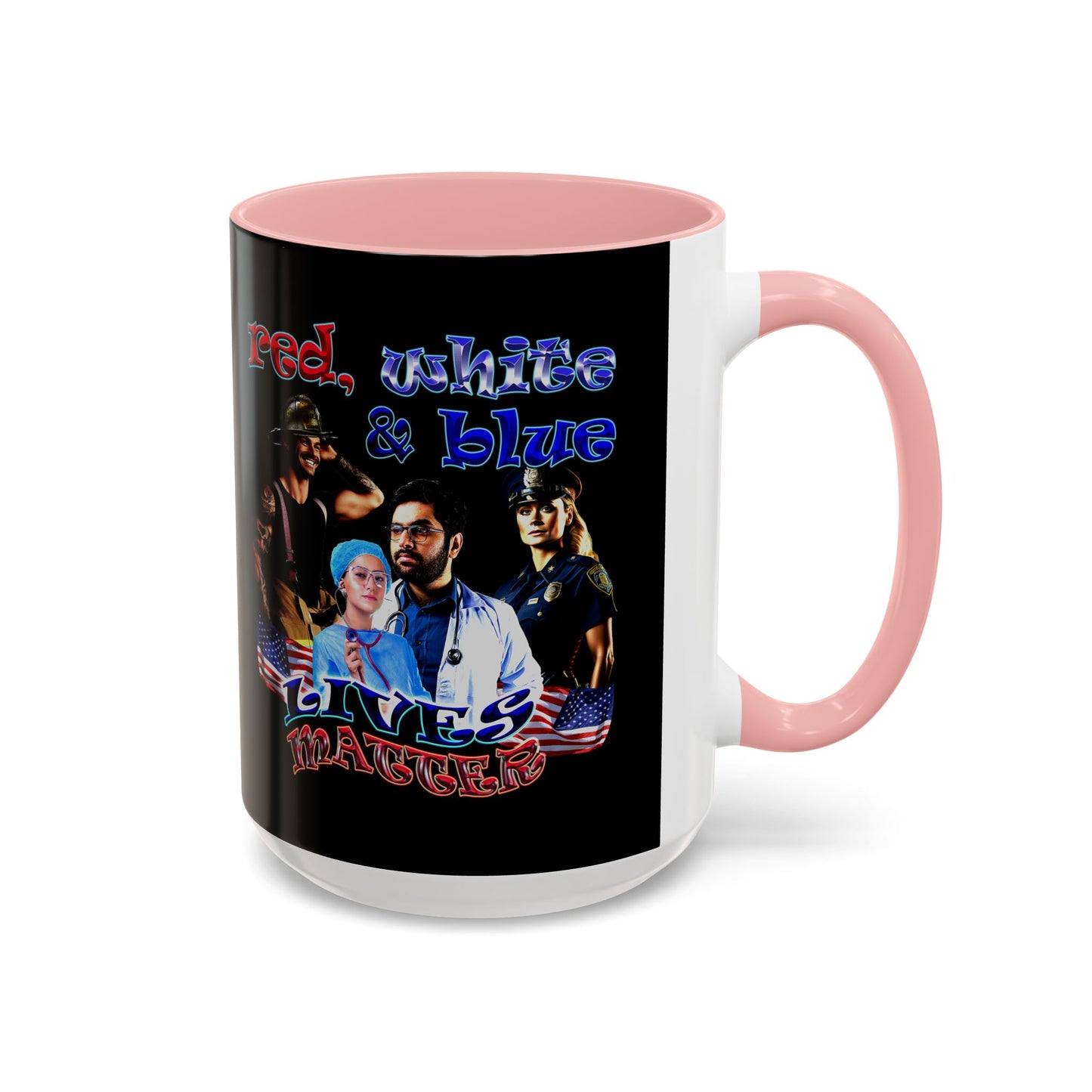 rw&b lives matter - Accent Mug (black)
