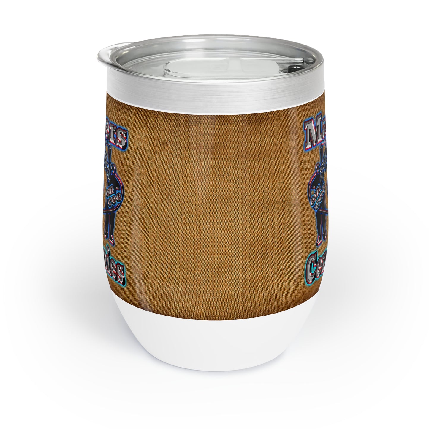 em cee squared - Chill Wine Tumbler (brown papyrus)