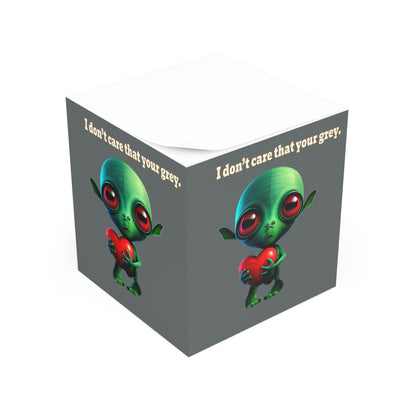 I don't care that your grey - note cube (dark grey)