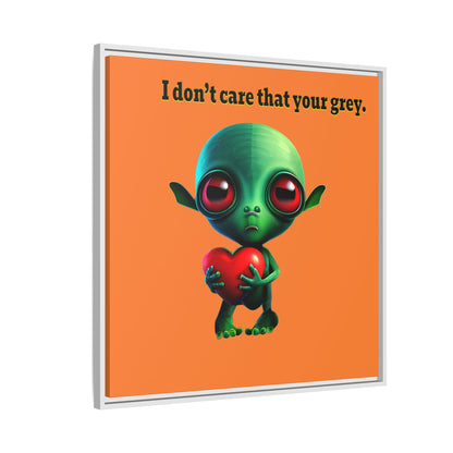 I don't care that your grey - framed canvas art (crusta)