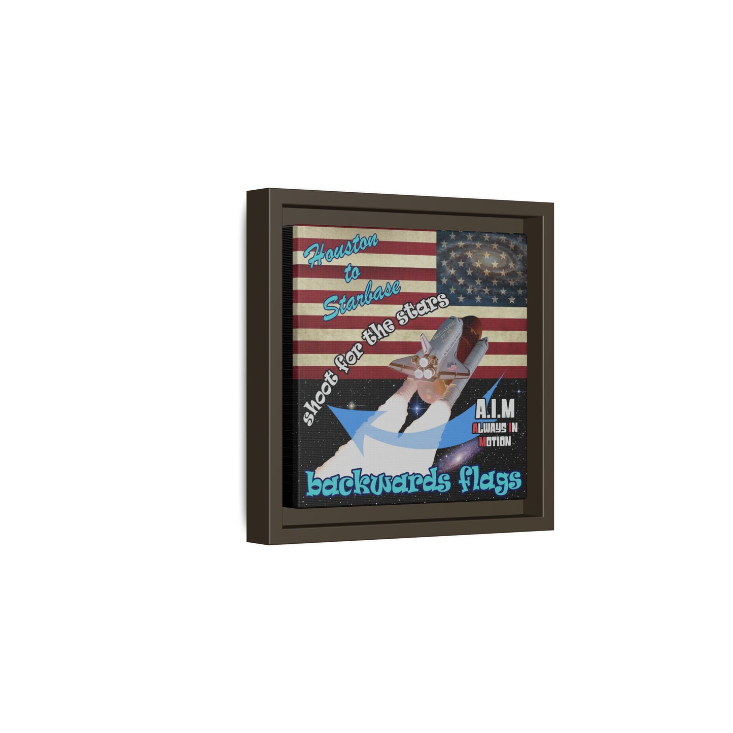 shoot for the stars - framed canvas art